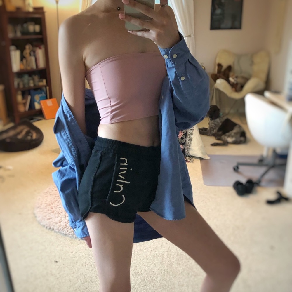 Blush pink bandeau